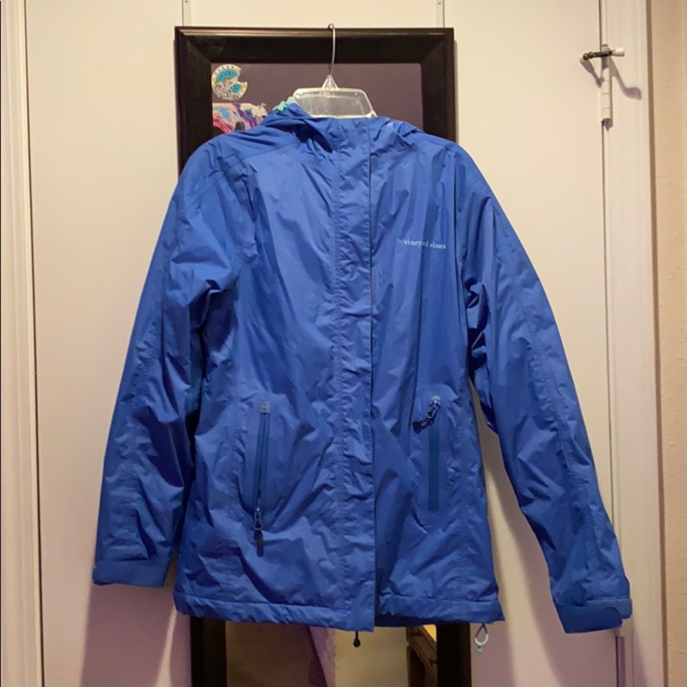 Blue  Vineyard Vines rain coat